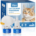 Yirr Cat Calming Diffuser Therapet MD Cat Diffuser Cat pheromone Plug In Cat Diffuser Calming Multicat Relaxing Pheromone for Cat Relief Stress Anxiety Fighting Scratching 1Diffuser 2Refill(48ml)